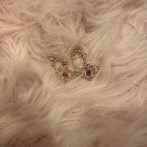 Sailor Moon heart clip on Earrings